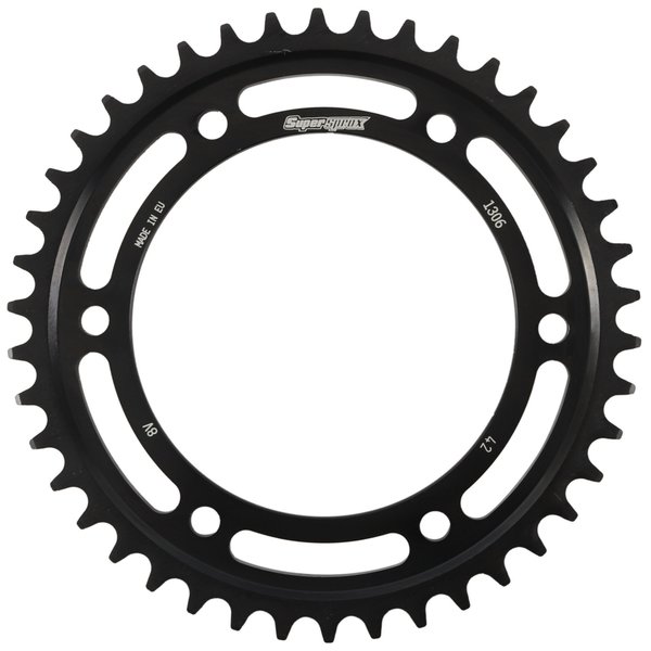 Supersprox Edge Steel Sprocket Black 42T- for Honda CBR1000RA ABS RFA-1306-42-BLK